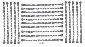 LEGO LOT OF 20 DARK BLUISH GREY CASTLE CHAINS CHAIN LINKED new