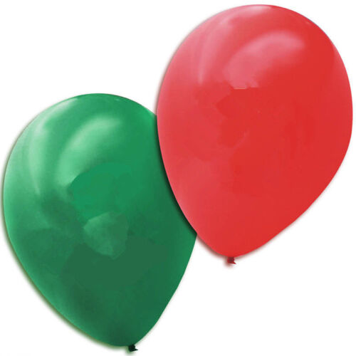 16/" Joyeux Noël Ballons Latex Ballons Santa Rouge Vert Xmas Party BALO
