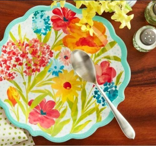 The Pioneer Woman Serving Tray Melamine Sunny Days Spring 2020 CORAL
