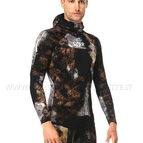 Omer Mix 3d Muta Subacquea Mimetica Neoprene 3mm Bifoderato Camouflage Wetsuit