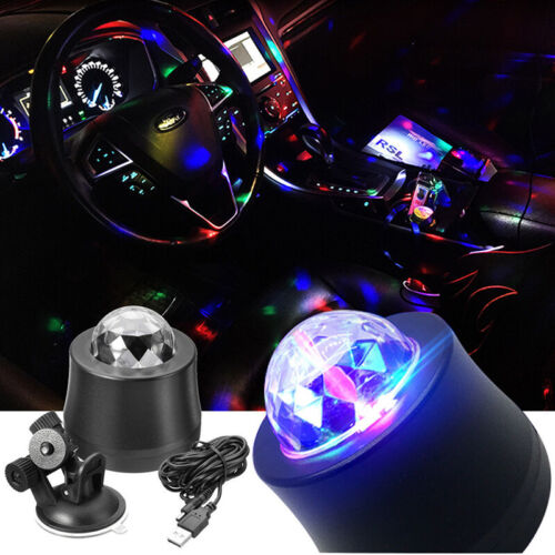 Car Disco Dj Stage Led Crystal Ball Party Lamp Light For Car Civic Xmas Party JD
