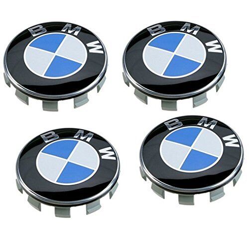 4 BMW WHEEL CENTRE CAPS 68MM 10 PIN CLIP FITS 1,3,5,7 Series E90 E34 Z4 8 prod