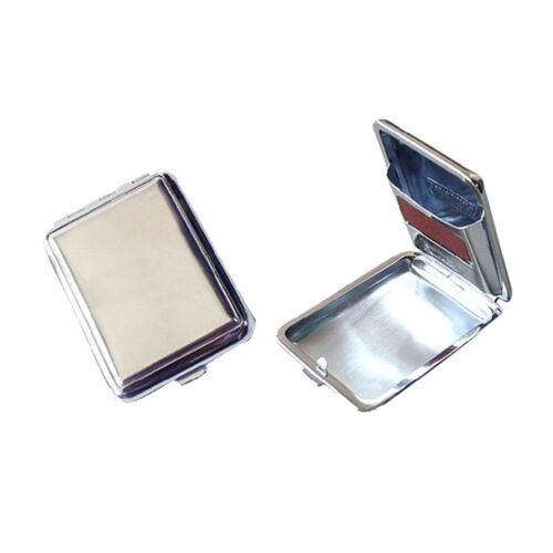Camping Stainless Steel Match Box Case Cover Holder One-touch Opening Closing US