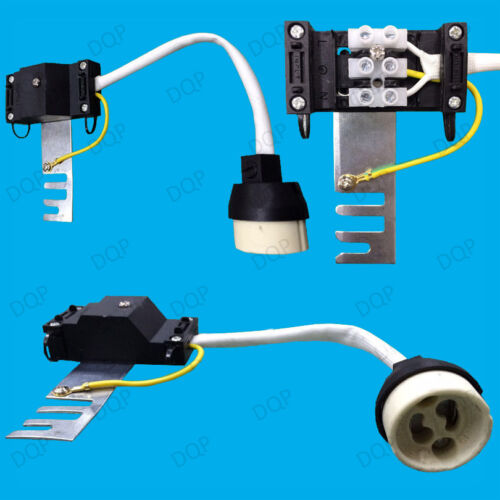 10x gu10 Ceramic Socket Heat Resistant Flex Lamp Holder Bridge Down Light Fit