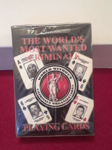 New Deck Playing Cards The Worlds Most Wanted Criminals History Collectible