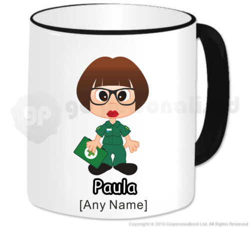 Personalised Gift Female Paramedic Mug Cup Emergency Service Staff Present #8 