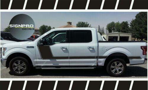 F150 Solid Side Body Hockey Decals Side Stripes Matte Avery Custom Color