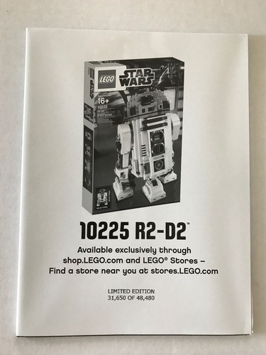 *BRAND NEW* LEGO Star Wars R2-D2 10225 POSTER Limited Edition *POSTER ONLY*