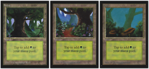 1 of each art MTG Magic FOREST International Collectors/' Edition IE · Lot of 3