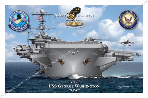 Details about  / CVN73,aircraft,carrier,USS,George Washington,f18,hornet,ea6b,prowler,e2,GW