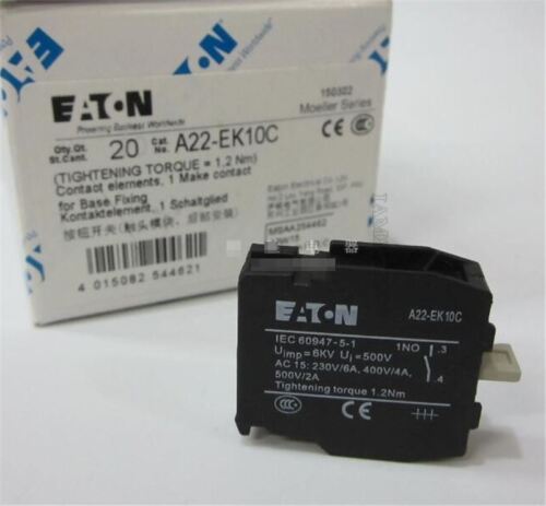 1 Stück Moeller Schalter Kontaktblock A22-EK10C Neu ! xv 