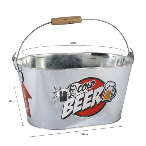 Beer Cooling Bucket With Bottle Opener Drink Holder Container Ice Cooler