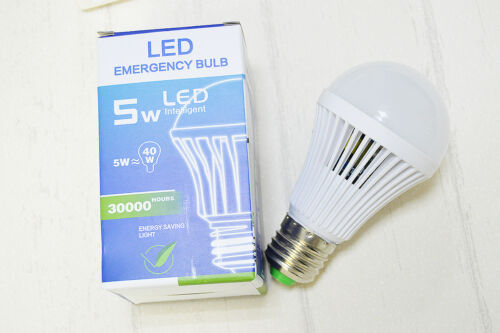 E27 Energy Saving Intelligent Emergency Rechargeable Lamps Household LED Bulb 