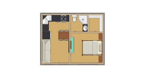 ala cart Tiny House design 320sqft 16/'x20/'e 1bedrms1bath