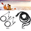 Safety Kayak Canoe Boat Paddle Leash Fishing Rod Coiled Lanyard Cord Elastic JE