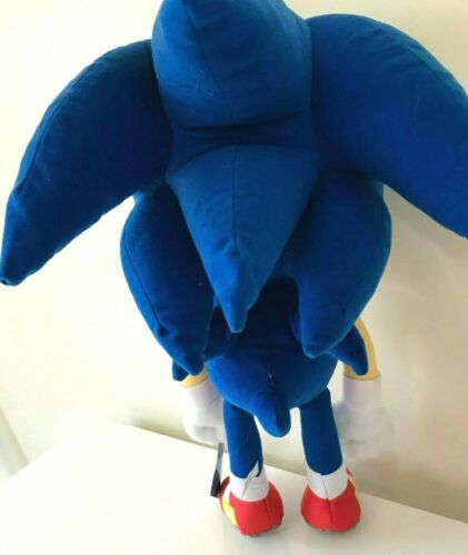 licenciado Novo com etiquetas macio. as crianças Novo Grande Sonic The Hedgehog 11.5/" Azul De Pelúcia Brinquedo
