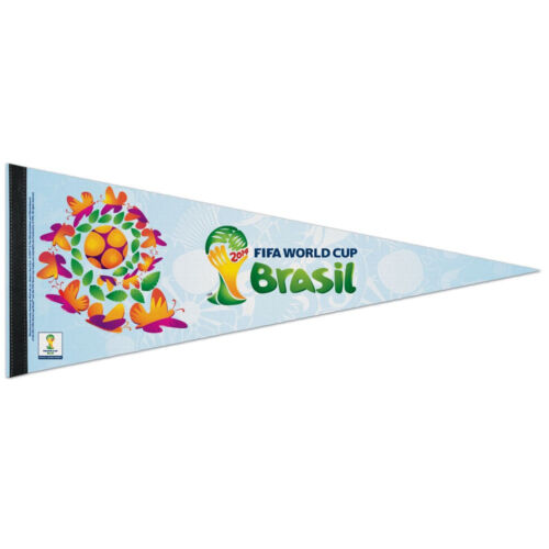 2014 Fifa World Cup Brazil 12 x  30 Premium Quality Felt Flag Pennant Butterfly