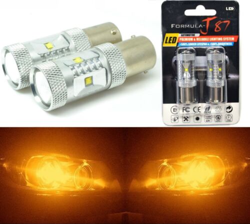 LED Light 30W PY21W Amber Orange Two Bulbs Front Turn Signal Replacement Lamp EO