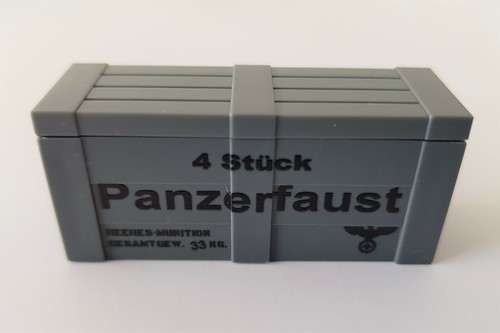 Details about / German waffenbox//weapons crate with Bazooka 30 COBI//Lego Compatible show original title