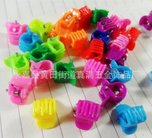 20PCS Mix Lot Colorful Assorted Mini Small Plastic Hair Clips Claws Clamps Cute