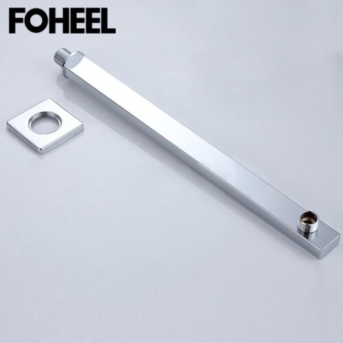 13 inch Bathroom Stainless Steel Rainfall Shower Head Extension Arm Wall Mounted 
