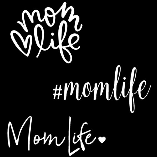 3 Mom Life Vinyl Decal Stickers for Car Truck Laptop Window Glass 
