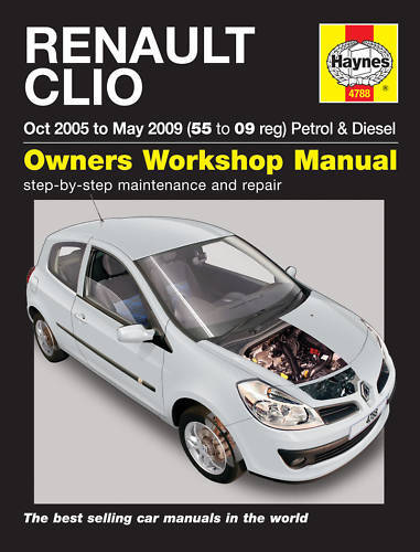 Haynes manual 4788 RENAULT CLIO 1.2 1.4 1.6 Vvt /& 1.5 dci dynamique 2005-2009