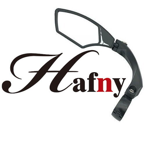 Hafny HF-M900LS-FR01 Adjustable Clamp-On Mirror Handlebar Bike Auto Grade Lens