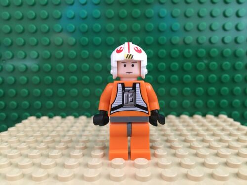 Details about  &nbsp;LEGO Star Wars Luke Skywalker Pilot Flesh sw090 Minifig 6212 7666 10178 Lot