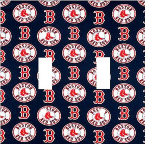 The Boston Red Sox Decorative Decoupage Light Switch Covers Made To Order 