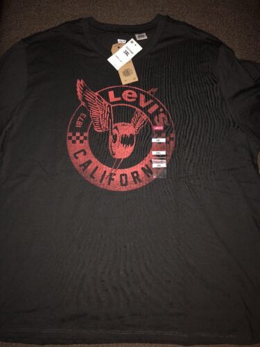 NWT Men’s Levi’s Moto Circle T Shirt Dark Phantom Sz 3XL $30 Free Ship