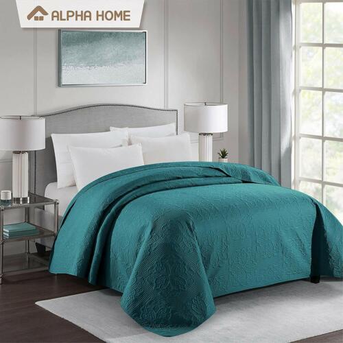 Alpha Home Bed Quilt Bedspread And Coverlet Teal Queen Size
