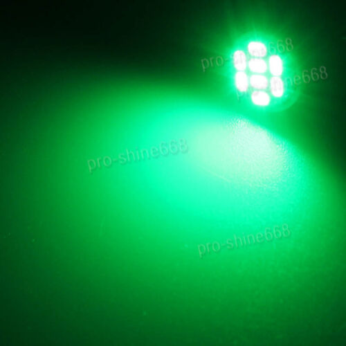 10x Green LED 194 Wedge Speedo Dash Gauge Instrument Panel Light Bulb For Dodge