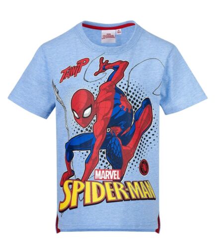 Boys Kids Spiderman Mickey Cars Short Sleeve Tee Tshirt Top T-shirt Age 3-8 yrs