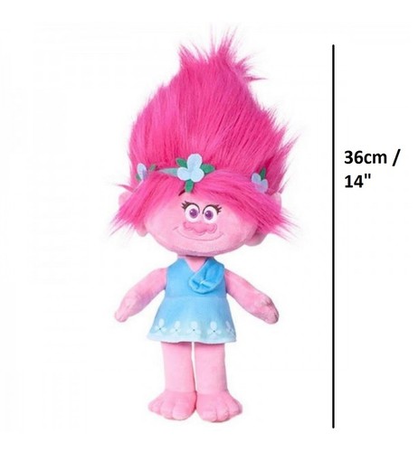 Poppy DreamWorks Trolle entzückende lebendige Mohn Plüschtier 36cm // 14 /"