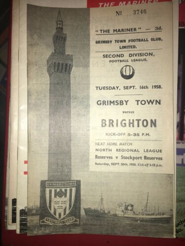 Grimsby Town HOME programmes 1960/'s 1970/'s 1980/'s 1990/'s League /& Cup
