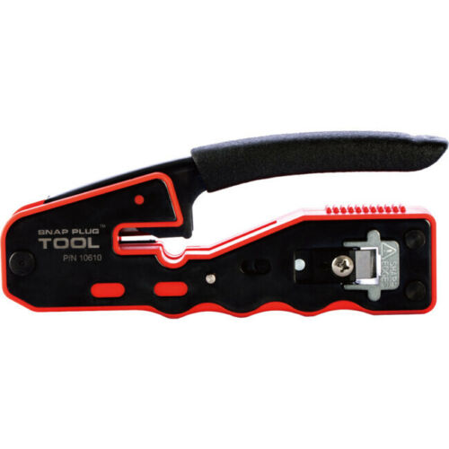 T3 T10610K Snap Plug Compact Crimp Tool Cutter//Stripper for RJ45 w// 10 CAT6 Plug