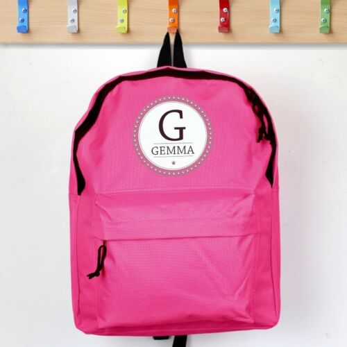 PERSONALISED Bag Girls Name School Backpack -  Pink Kids Rucksack - Childs Kid&#039;s