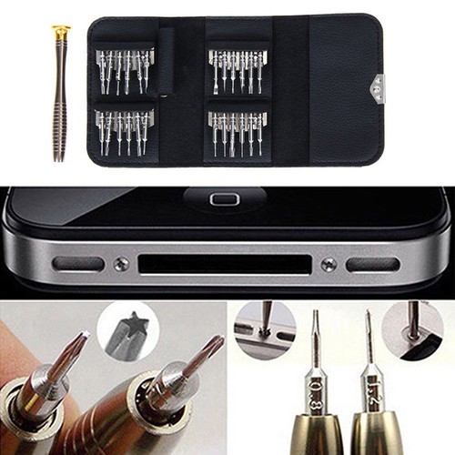 Set 25 en 1 tournevis de précision Kit pochette outil pour MacBook Air Phone HQ