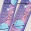8 Wall Stickers Galaxy Outer Space Stars Custom Measuring Height Growth Chart