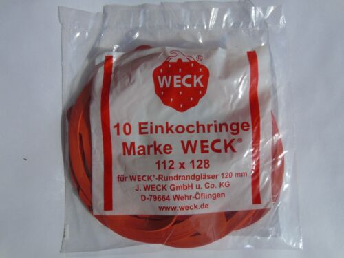 Pack of 10 Ring//Gasket//Washer//Einkochringe Weck Replacement Seals