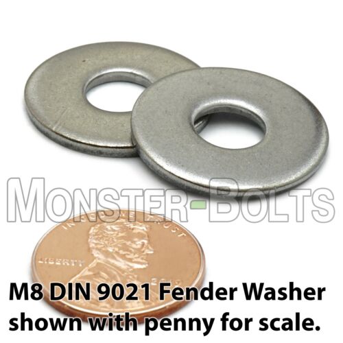 Penny M2 M4 M5 M6 M8 M10 M12 Washers Stainless Steel Fender A2 DIN 9021