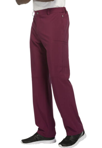 Wine Cherokee Scrubs Infinity Mens Fly Front Pants CK200A WNPS Antimicrobial 