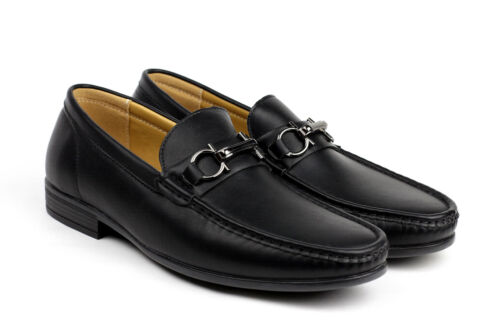 Homme Conduite À Enfiler Chaussures De Loisirs Smart Mocassins Aspect Cuir Mocassin Style UK 
