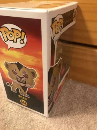 Disney The Lion King Scar #548 Flocked Fye Exclusive With Protector Funko Pop 