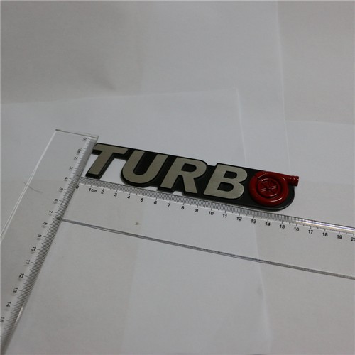 1PC TURBO Metal Sticker Badge Decal Emblem Fender Decal Sports Coupe Auto Racing