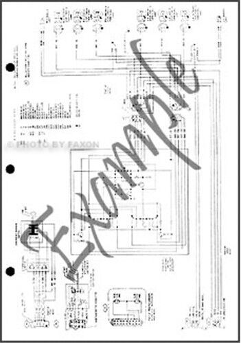1983 Ford Mustang and Mercury Capri Wiring Diagram Foldout Electrical Schematic 