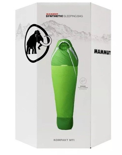 Mammut Kompakt MTI 3 saison sac de couchage Sherwood//Sombre printemps 195 cm LH Zip Nouveau!