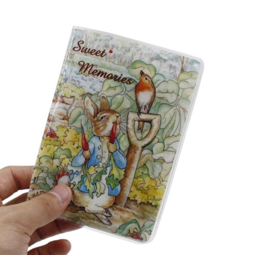 Cute Peter Rabbit PVC ID Credit Card Passport Holder Protect Cover Travel Case 