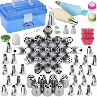 Russian piping tips set Cakecupcakemuffin decorating tool kit.116 ITEMS Russian piping tips set Cakecupcakemuffin decorating tool kit.116 ITEMS